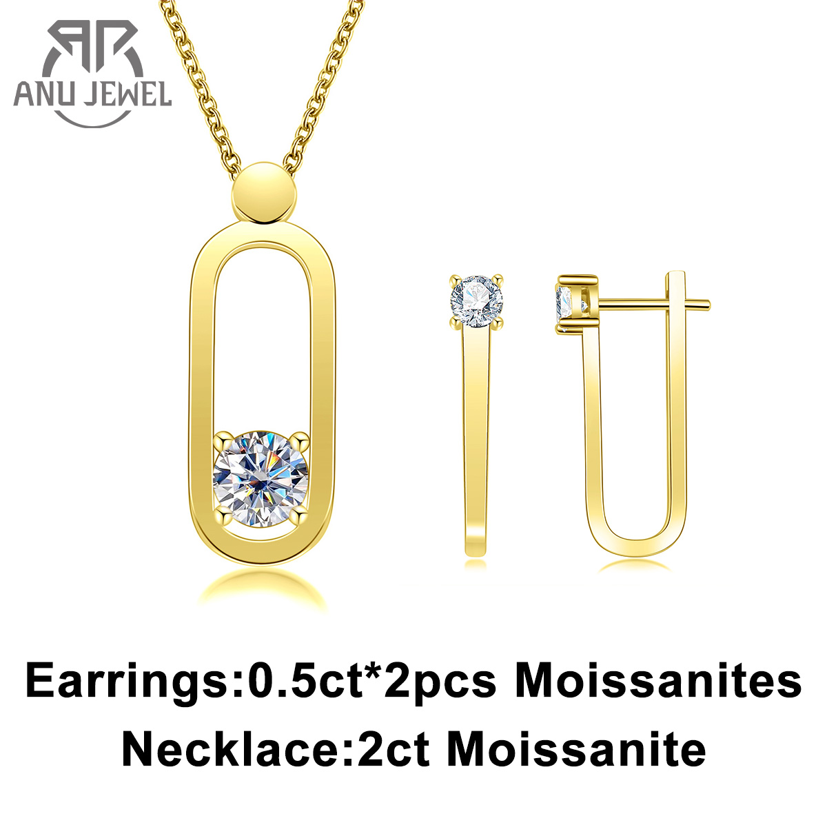 AnuJewel 2ct D Colore Moissani - Ansi Chain recensione e prezzo